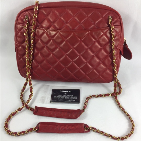 CHANEL Handbags - ❤️ZIPPER RED LEATHER CHANEL CROSSBODY